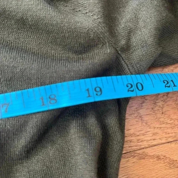 [XS]Banana  Republic Green Silk Cotton Blend Open Cardigan - Picture 6 of 9